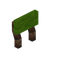 Lime Fir Raised Seat Back