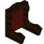 Red Dark Oak Fancy Seat Back