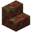 Mossy Red Rock Brick Stairs