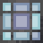 Raster Cyan Stained Glass Pane