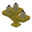 Golden Triple Candle Holder