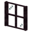 Cherry Four Pane Window