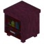 Stripped Crimson Lower Bookshelf Drawer