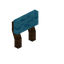 Light Blue Sorting Raised Seat Back