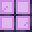 Magenta Stained Barred Glass Pane