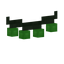 Green Cube String Lights