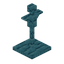 Blue Bioshroom Fancy Armor Stand