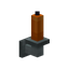 Orange Silver Wall Candle