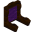 Purple Edelwood Fancy Seat Back
