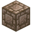 Tiny Brick Bordered Raw Iron Block