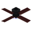 Mangrove Dark Ceiling Fan