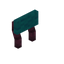Cyan Crimson Raised Seat Back