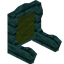 Green Warped Fancy Seat Back