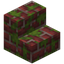 Mossy Scarlet Brick Stairs