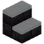 Polished Blackstone Brick Snowy Stairs