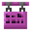 Pink Bioshroom Hanging Sign