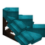 Light Blue Longer Roof (Framed)