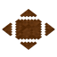 Red Sandstone Diamond Paving
