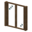 Rectangle Stripped Maple Window