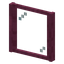 Stripped Crimson Pane Window
