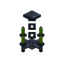 Lime Iron Chandelier