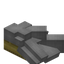 Light Gray Longer Roof Slab (Bamboo)