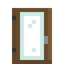 Spruce Glass Door