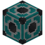 Cyan Glazed Terracotta Pillar Top