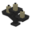Iron Triple Candle Holder