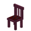 Stripped Crimson Striped Chair
