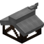 Light Gray Longer Top Flat Roof Block (Framed)