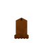 Large Orange Candle
