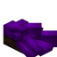 Purple Longer Roof Slab (Dark Oak)