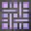 Woven Purple Stained Glass Pane