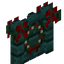Warped Fence Gate with Lit Wreath