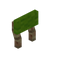 Lime Mangrove Raised Seat Back