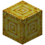 Raw Gold Block Pillar Top