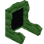 Black Green Bioshroom Fancy Seat Back