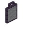 White Mauve Tall Seat Back