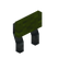 Green Smogstem Raised Seat Back