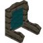 Cyan Palm Fancy Seat Back
