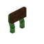 Brown Green Bioshroom Raised Seat Back