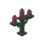 Weathered Pink Copper Candelabra