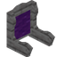 Purple White Mangrove Fancy Seat Back