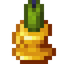Gold Green Candle Holder