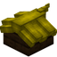 Yellow Longer Top Roof Block (Dark Oak)