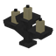 Iron Triple Candle Holder
