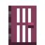 Barred Crimson Door