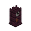 Crimson Fancy Clock