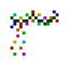 Mini Multicolored Lights (Vertical Corner Left)